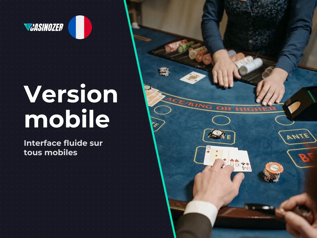 Casinozer sur mobile site web et